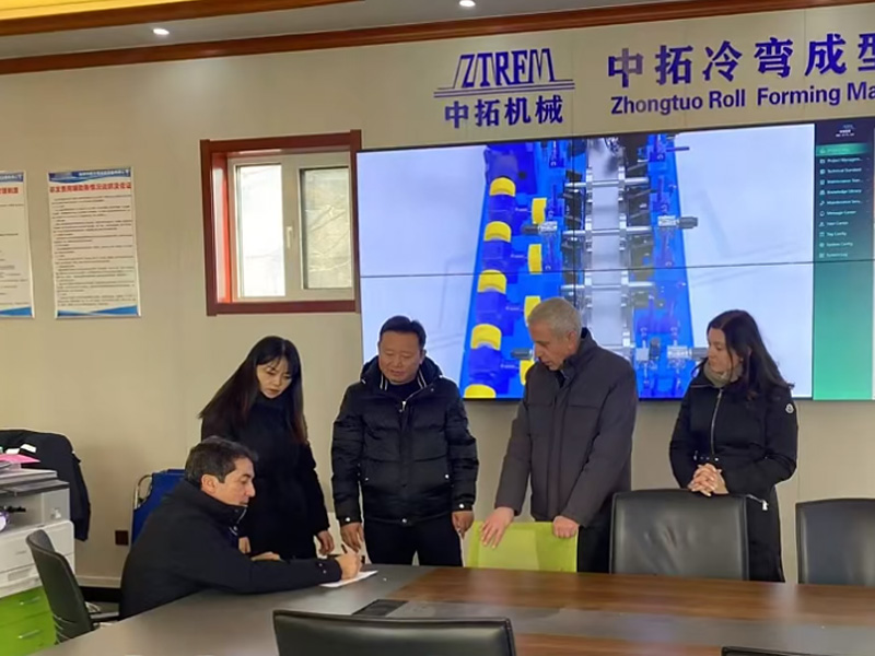 2025yh533388银河冷弯开年大捷！新年新征程yh533388银河冷弯门框机敲开西班牙市场大门